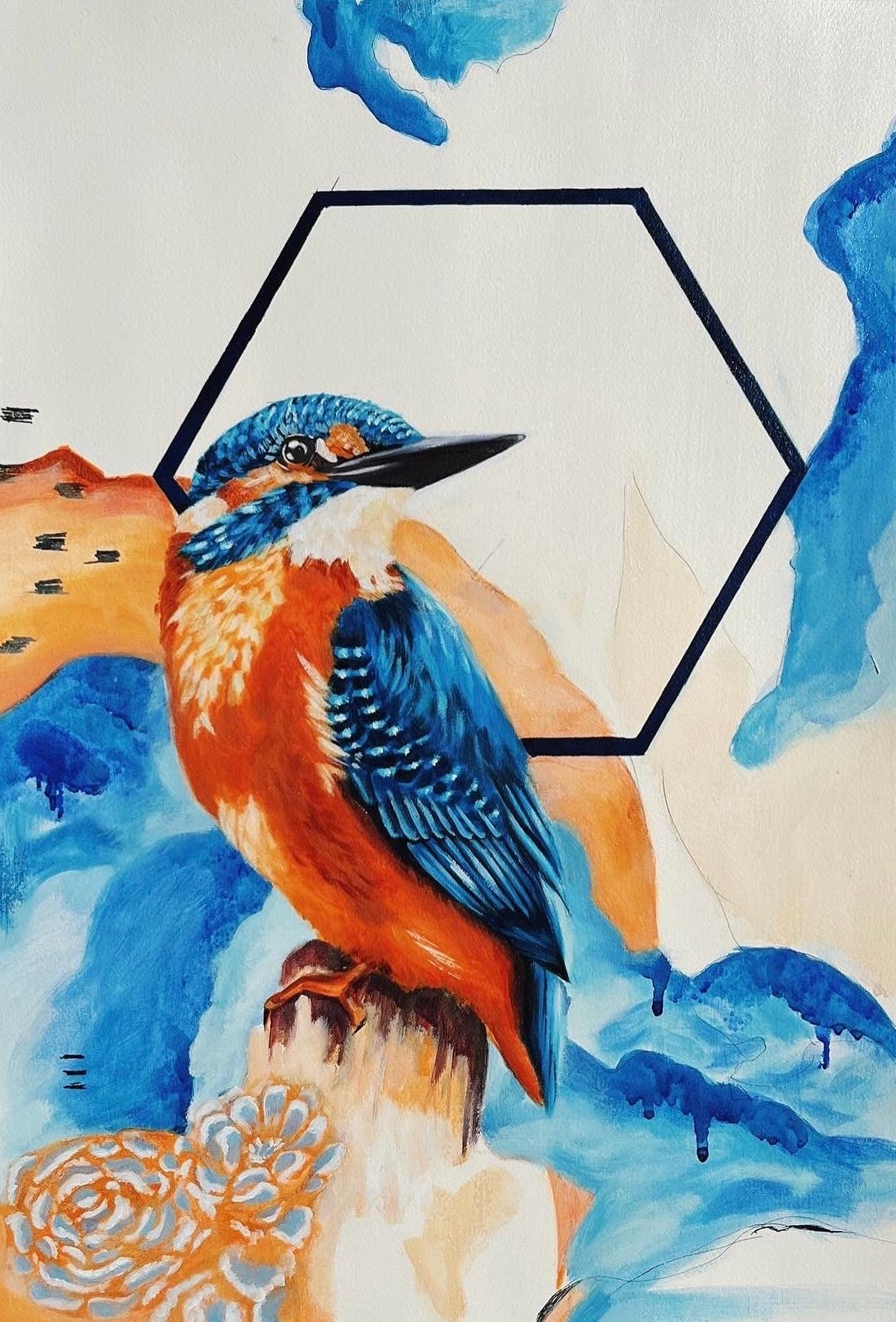 Kingsfisher - Paper artwork