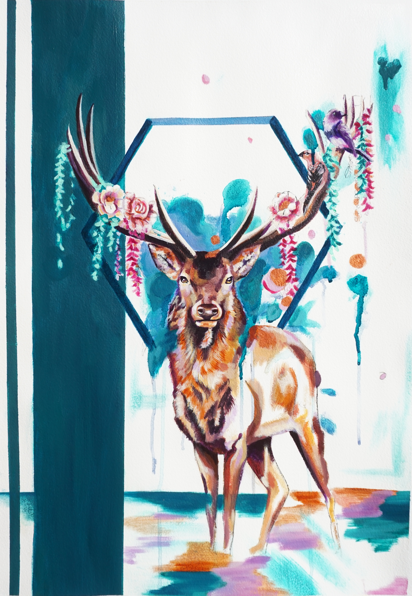 Deer Forest - Paper artwork
